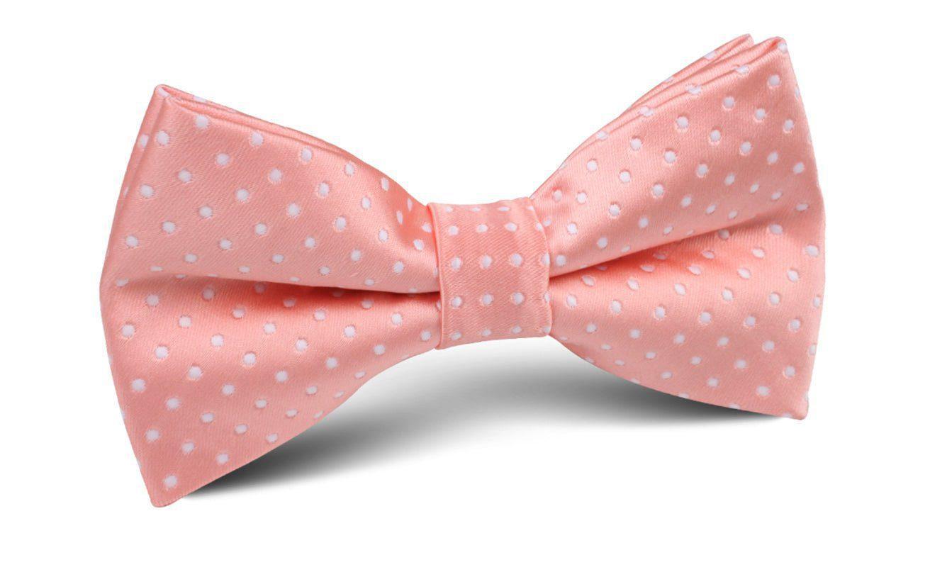 Peach_Mini_Polka_Dots_Bow_Tie-837395