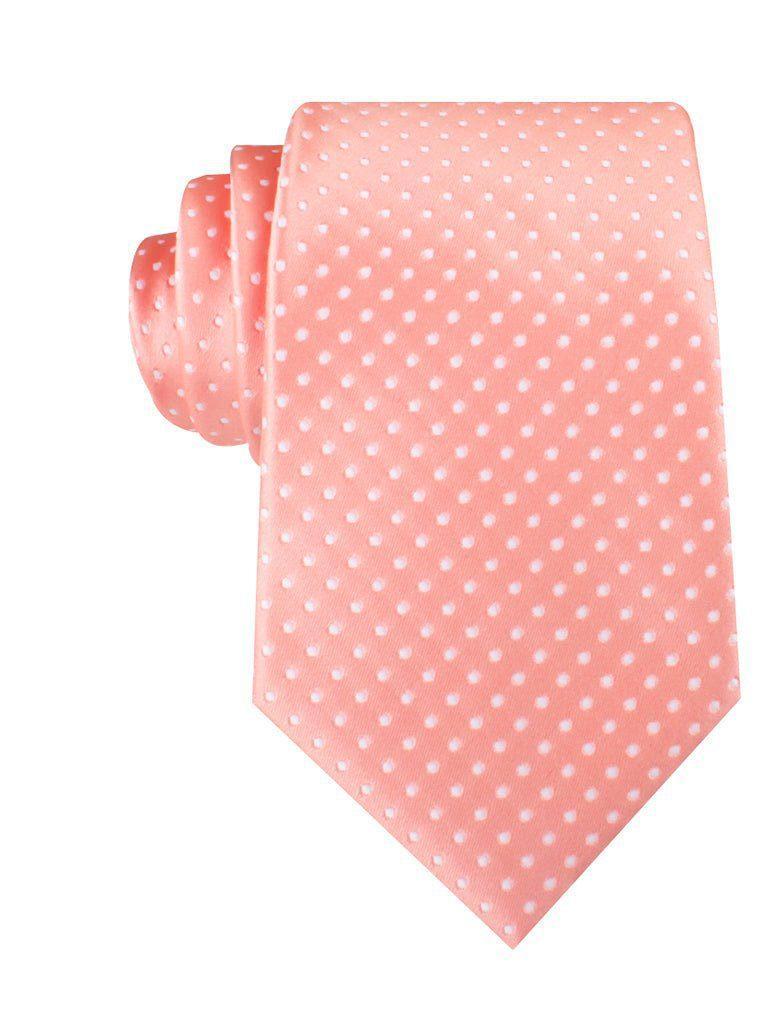 Peach_Mini_Polka_Dots_Necktie-602115