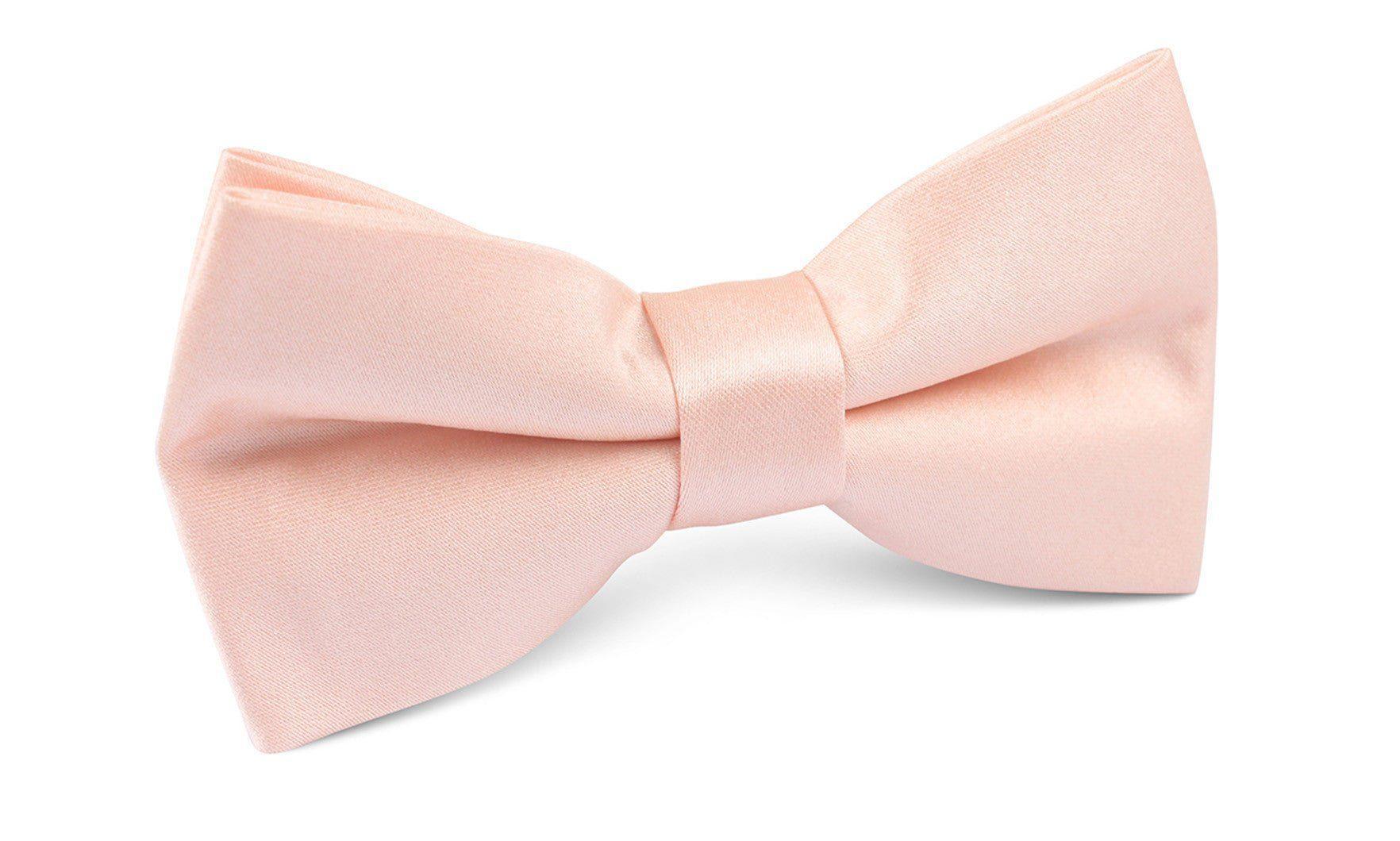 Peach_Satin_Bow_Tie-437489