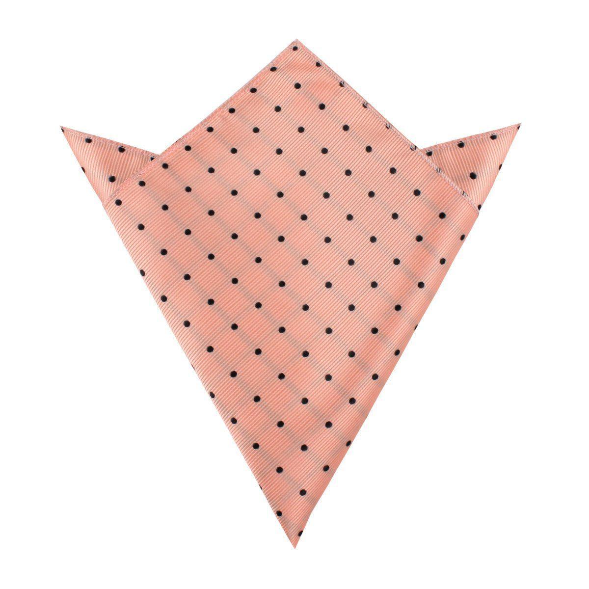 Peach_on_Black_Polka_Dots_Pocket_Square-627012