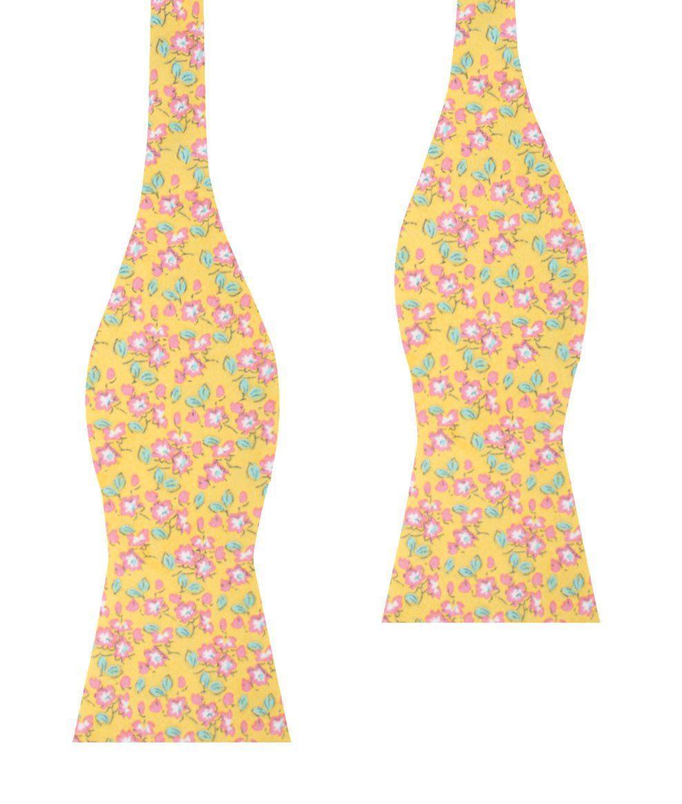 PhiPhiYellowFloralSelfBowTie-114474