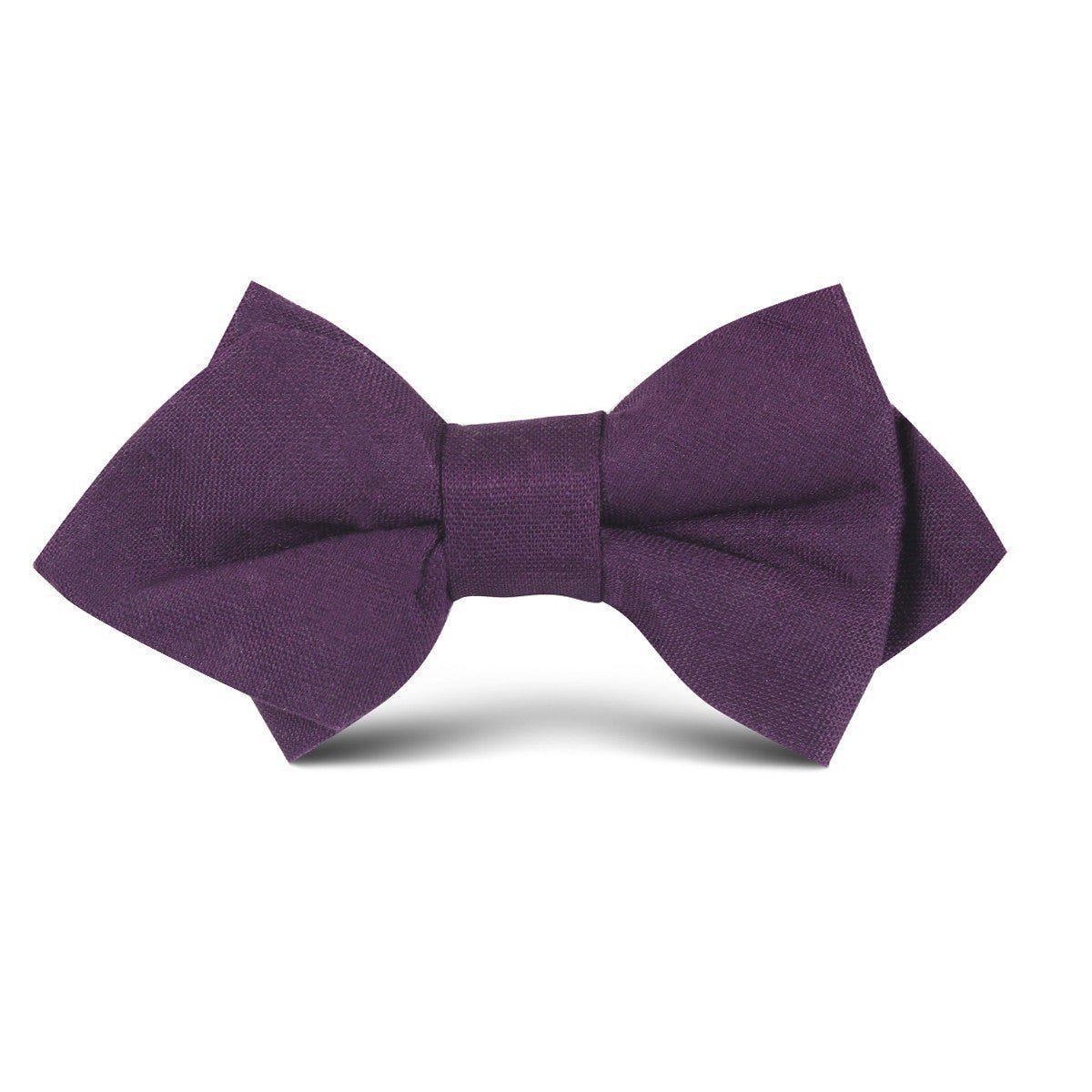 Purple_Plum_Slub_Linen_Kids_Diamond_Bow_Tie-657752