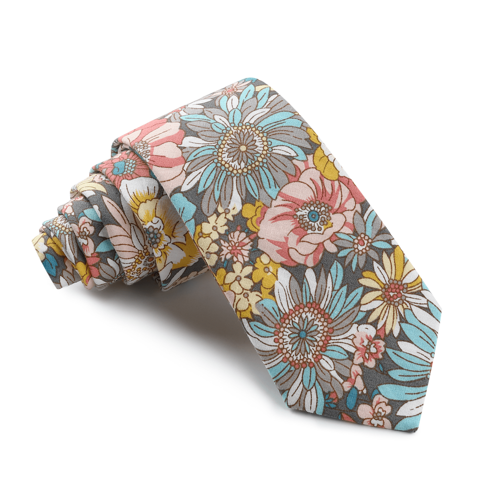 RivieraBloomFloralSkinnyTie-203070