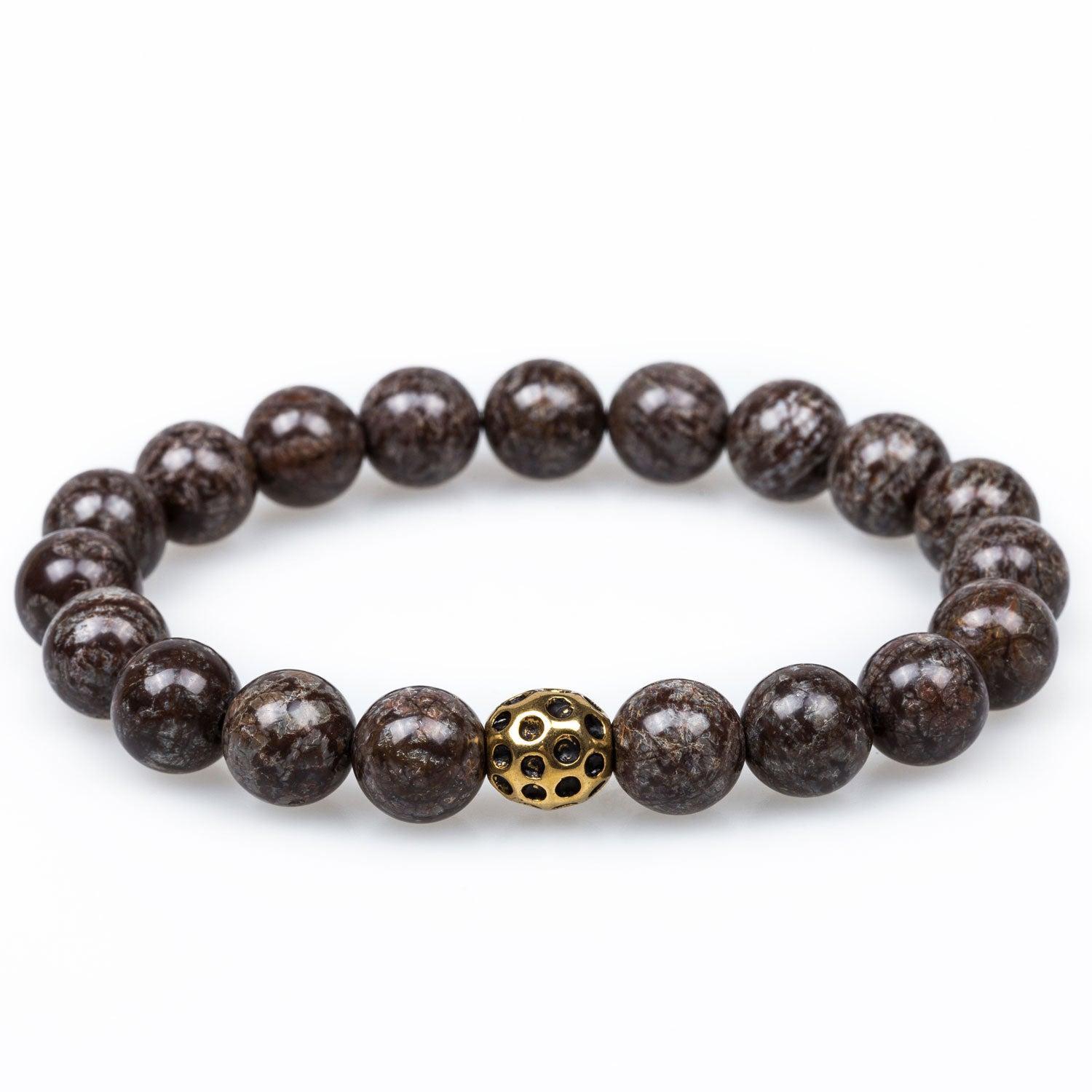 Sabretooth_Brown_Charcoal_Rutile_Golden_Lava_Bracelet