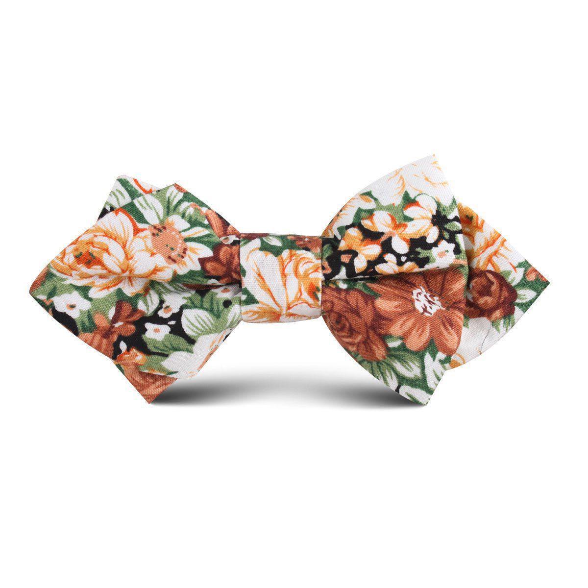 San_Pietro_Orange_Floral_Kids_Diamond_Bow_Tie-605825