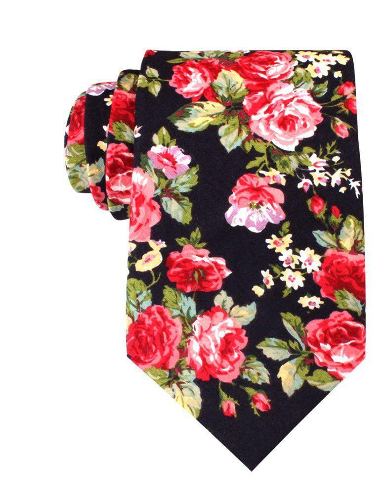 Santorini_Pink_Roses_Necktie-712479
