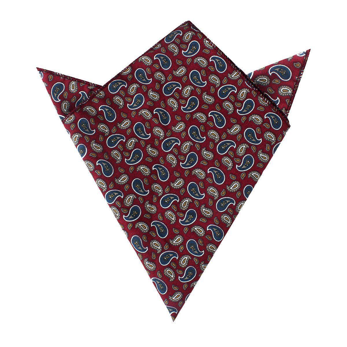 Shah_of_Iran_Burgundy_Paisley_Pocket_Square-213519