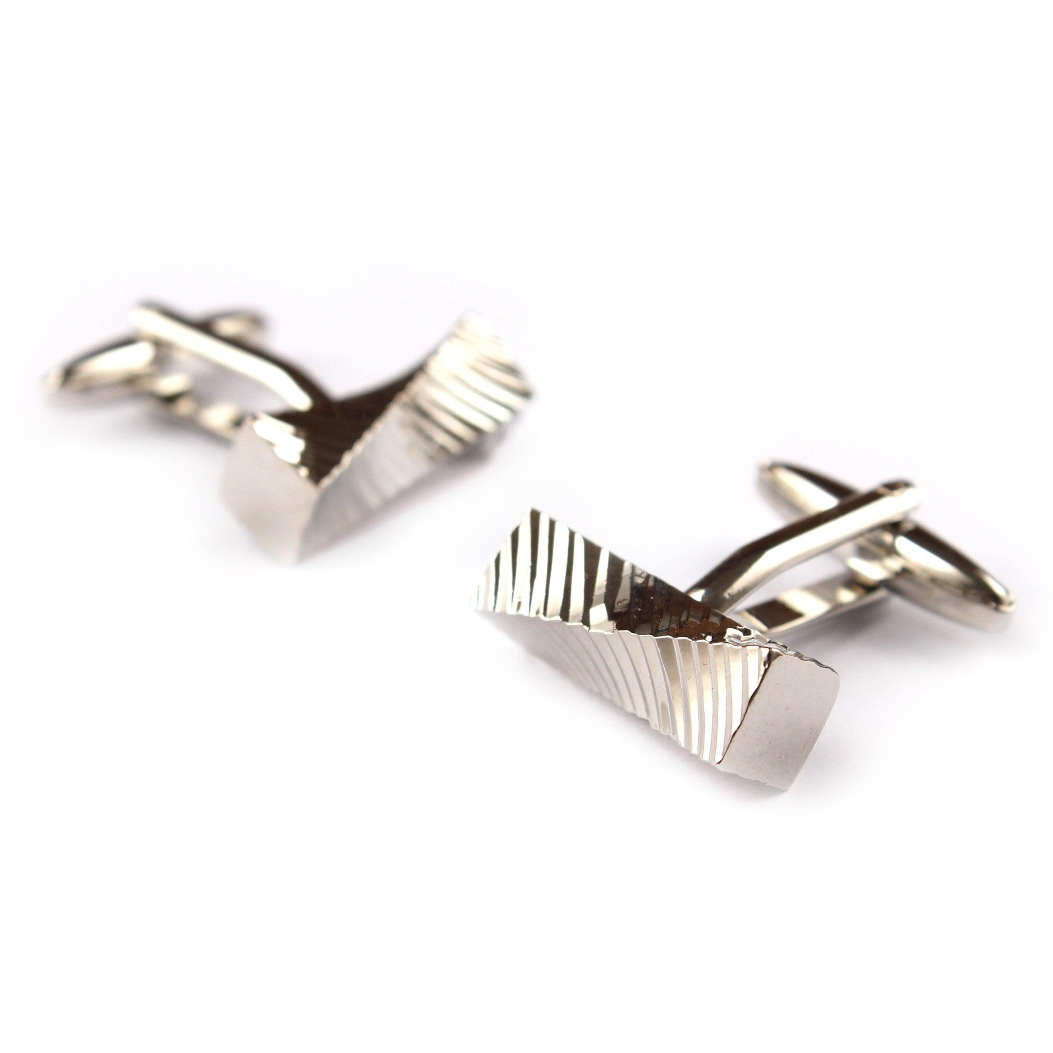 Silver_Rectangular_Cylinder_Twist_Cufflinks