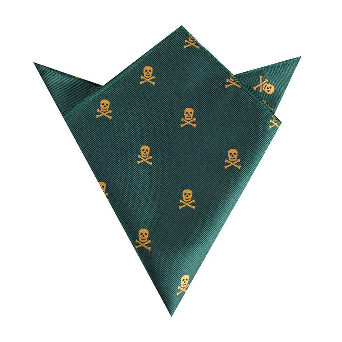 Skull_Crossbones_Green_Pocket_Square-643090