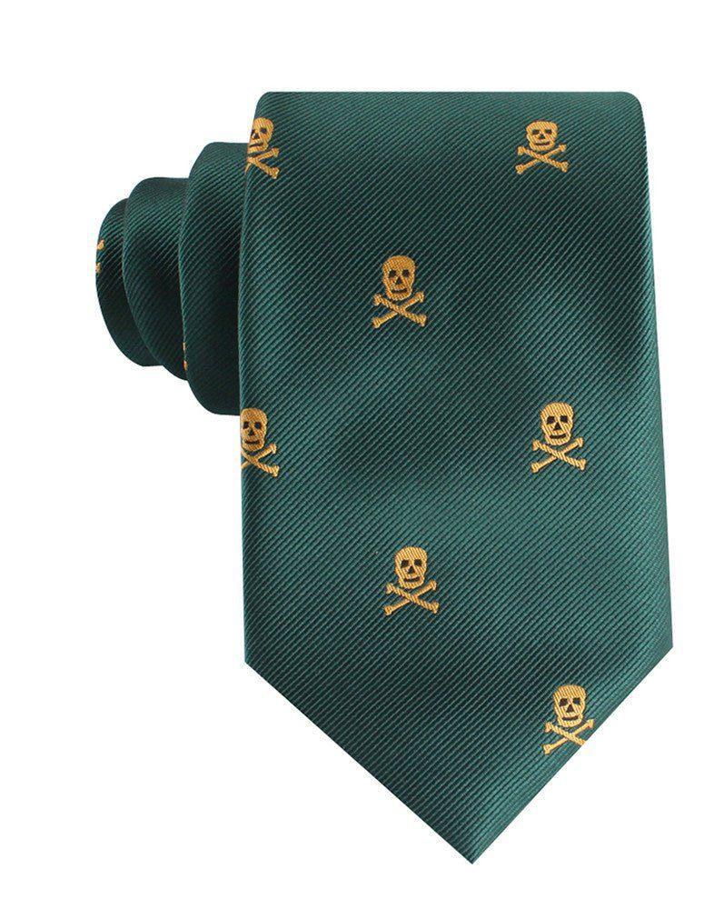 Skull_Crossbones_Green_Tie-659682