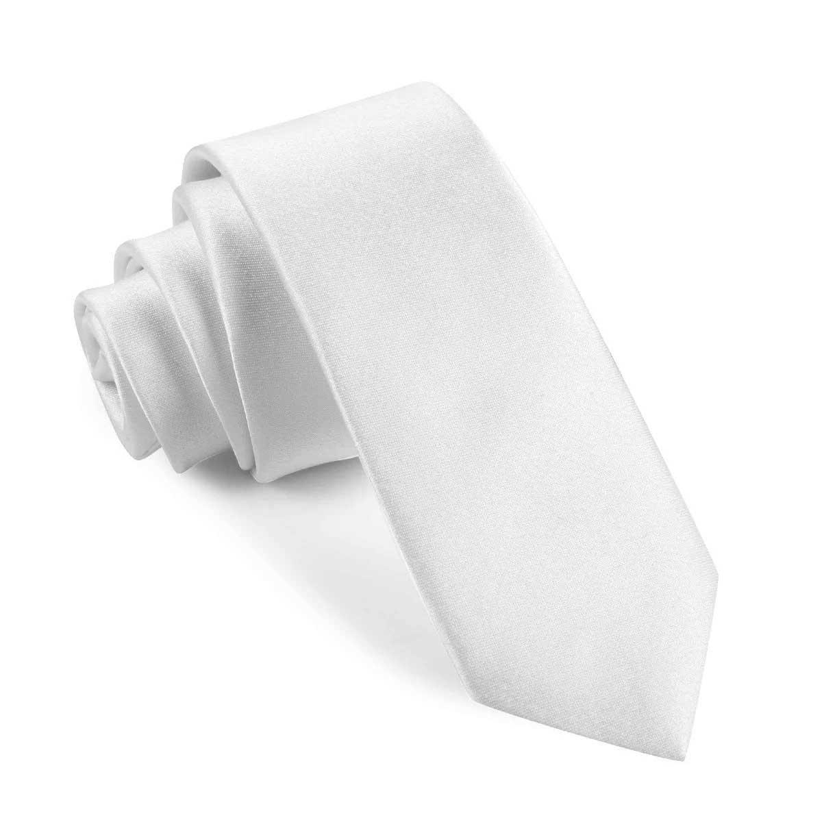 Snow-White-Satin-Skinny-Tie-front-939447