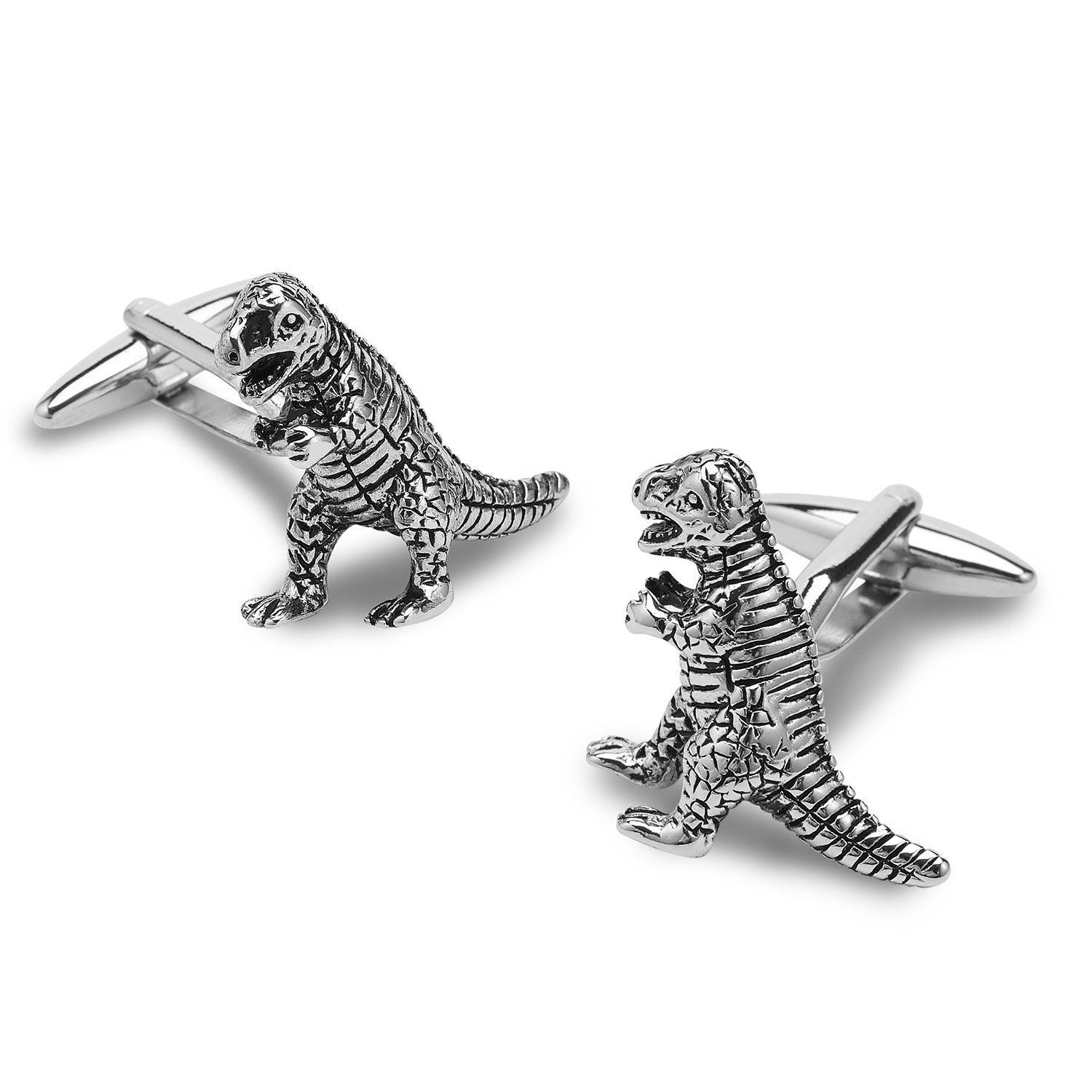 T-Rex_Silver_Cufflinks