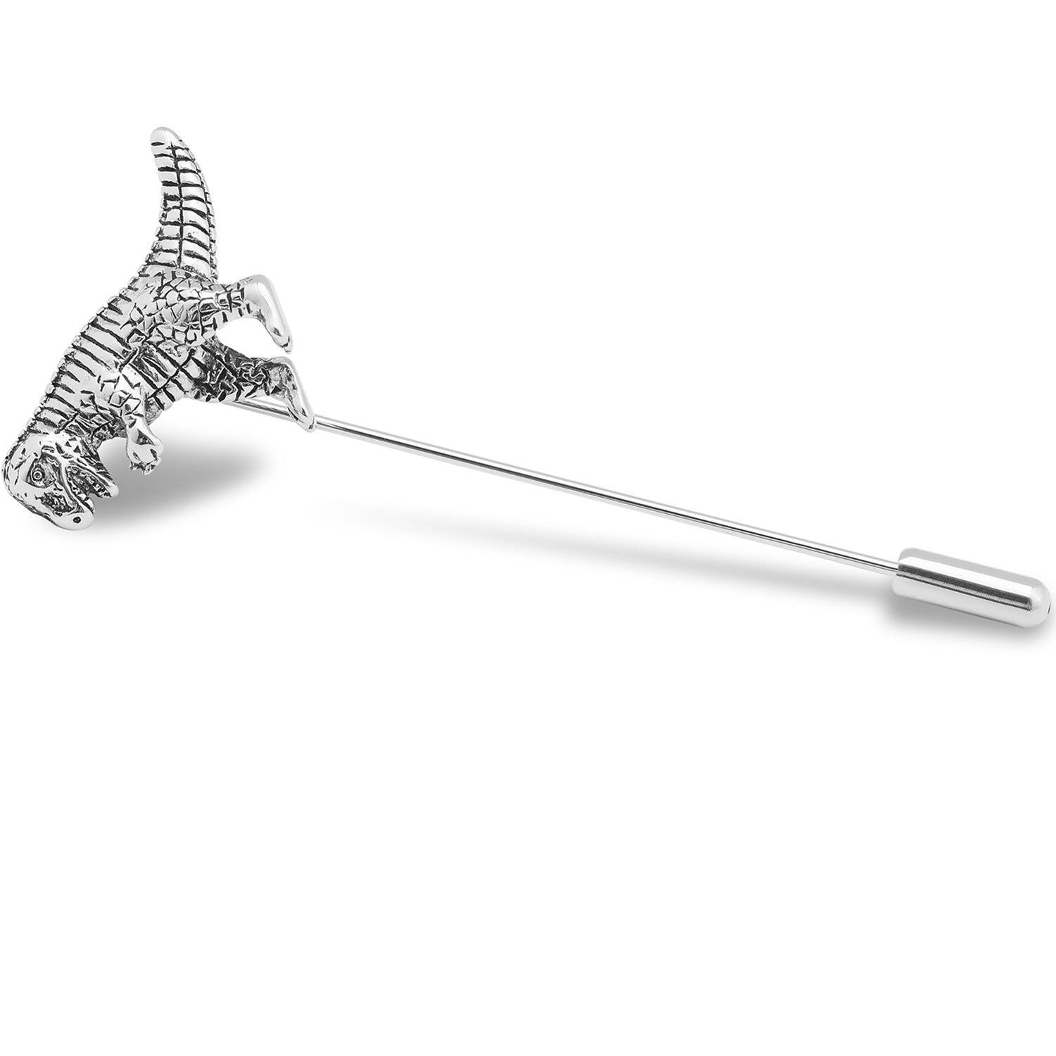 T-Rex_Silver_Lapel_Pin