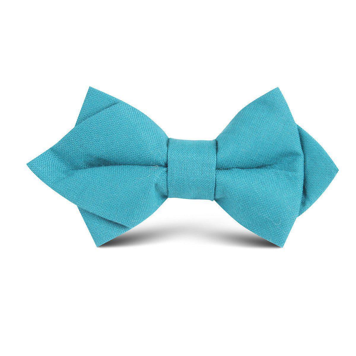 Teal_Slub_Linen_Kids_Diamond_Bow_Tie-990628