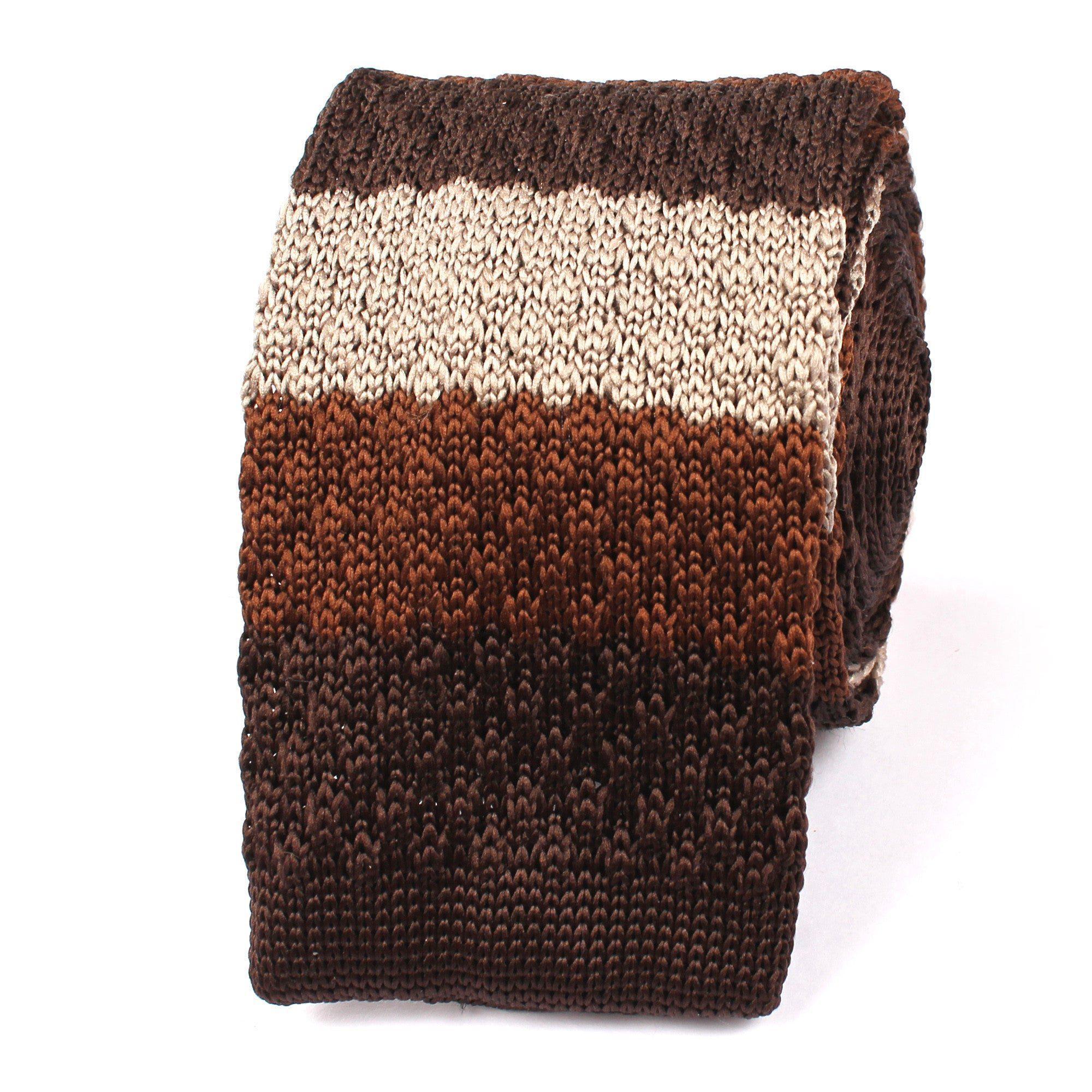 Three_Shades_of_Brown_Knitted_Tie