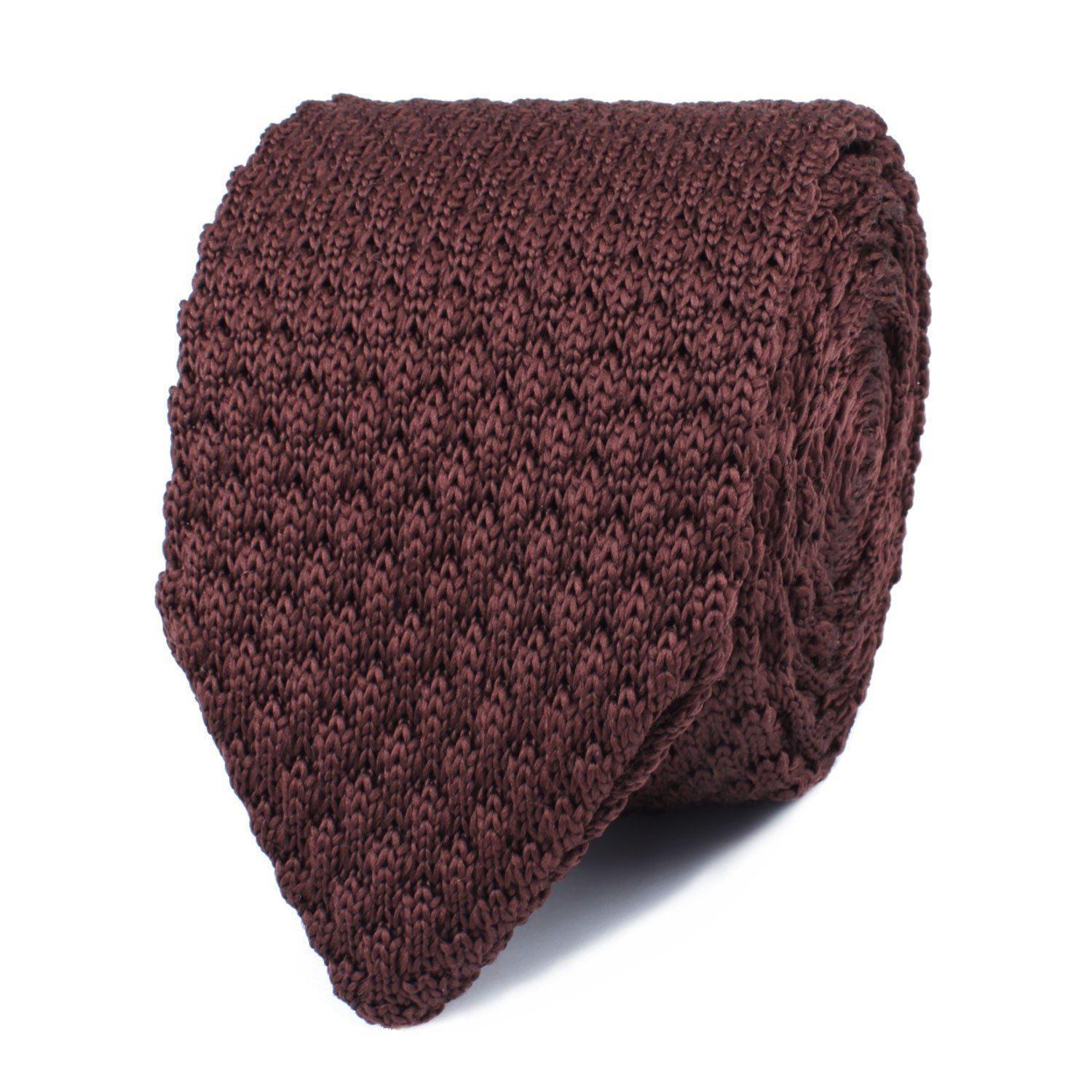 Trouvaille_Brown_Knitted_Tie