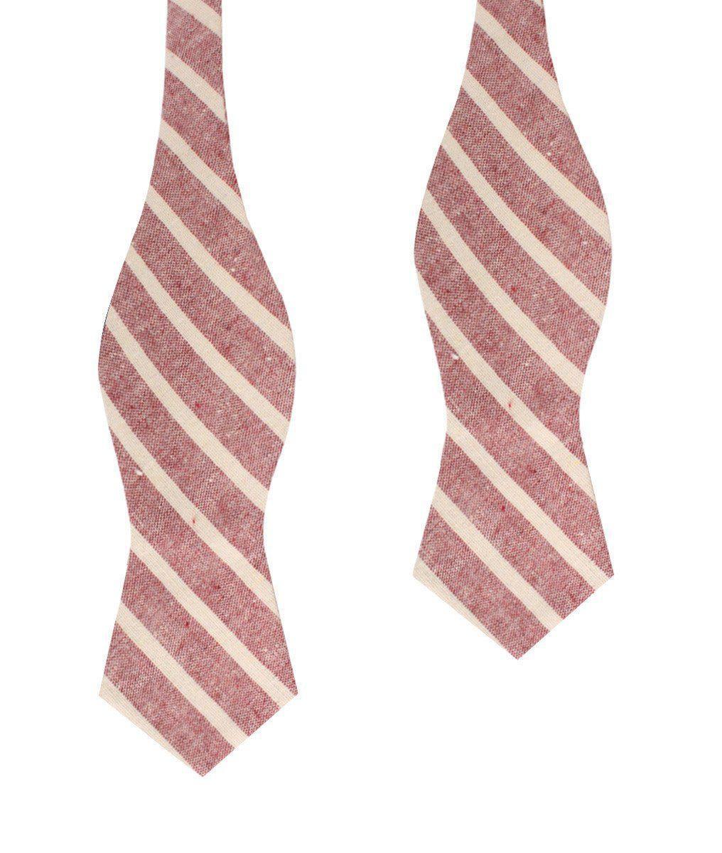 Turkish_Delight_Red_Stripe_Linen_Diamond_Self_Bow_Tie-498786