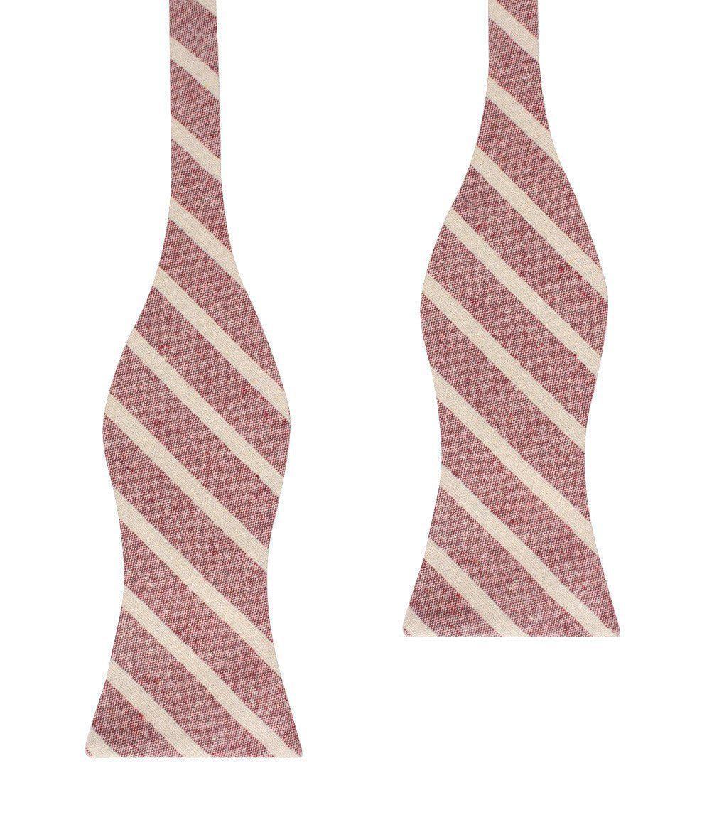 Turkish_Delight_Red_Stripe_Linen_Self_Bow_Tie-449154