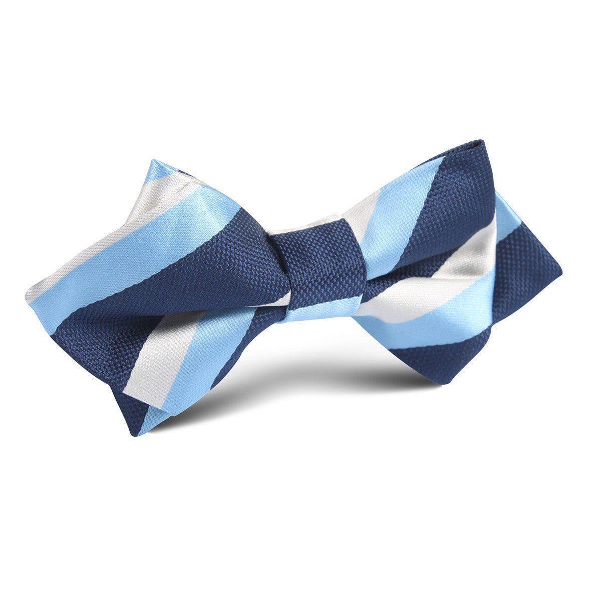 White_Navy_and_Light_Blue_Striped_Diamond_Bow_Tie-343344