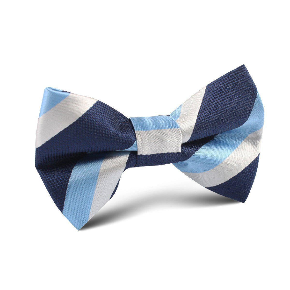 White_Navy_and_Light_Blue_Striped_Kids_Bow_Tie-245207